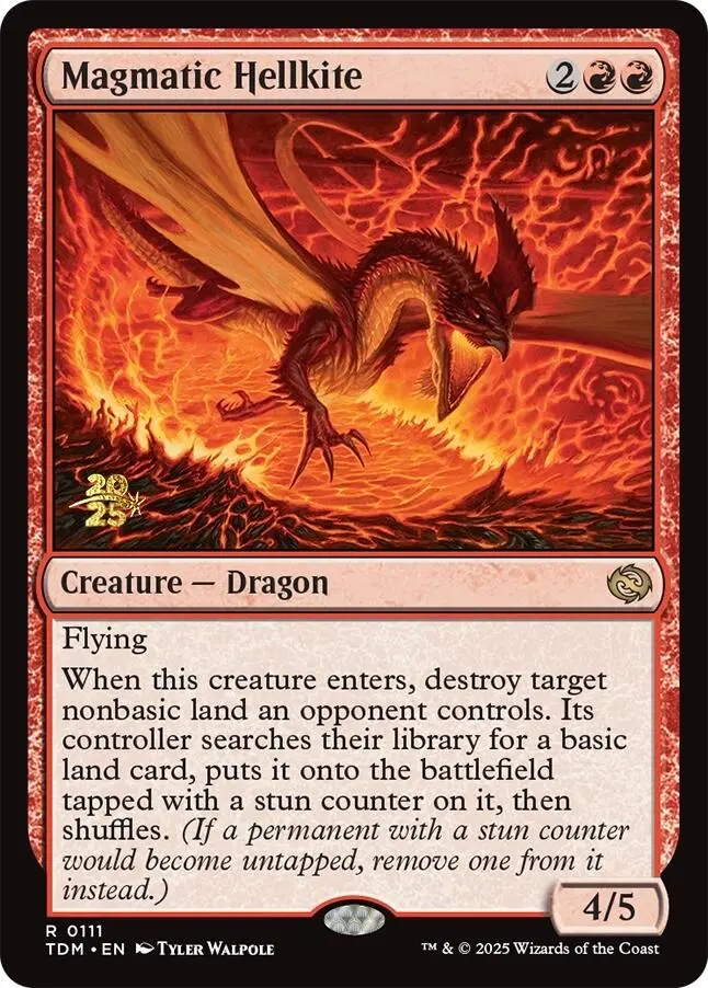 Magmatic Hellkite [Tarkir: Dragonstorm Prerelease Promos] 1