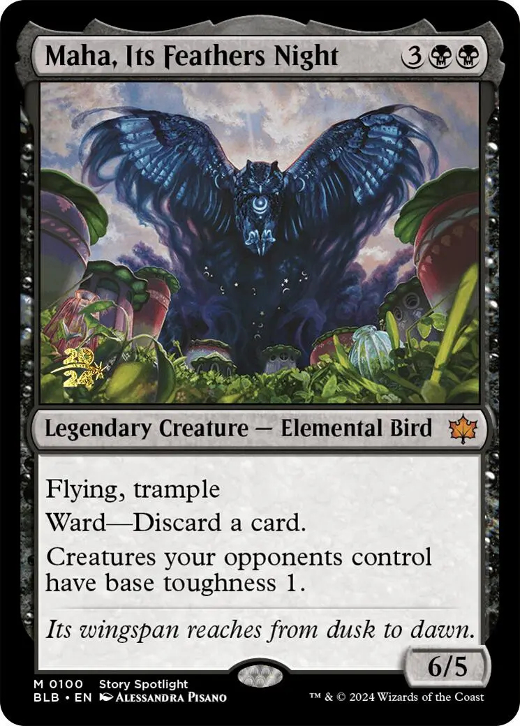 Maha, Its Feather Night [Bloomburrow Prerelease Promos] 1