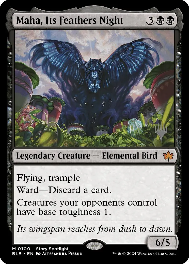 Maha, Its Feathers Night (Promo Pack) [Bloomburrow Promos] 1