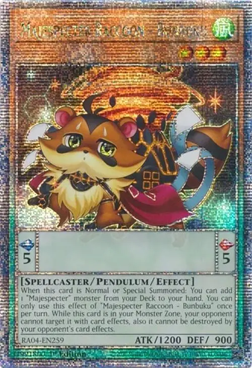 Majespecter Raccoon - Bunbuku [Ra04-En259] Quarter Century Secret Rare 1