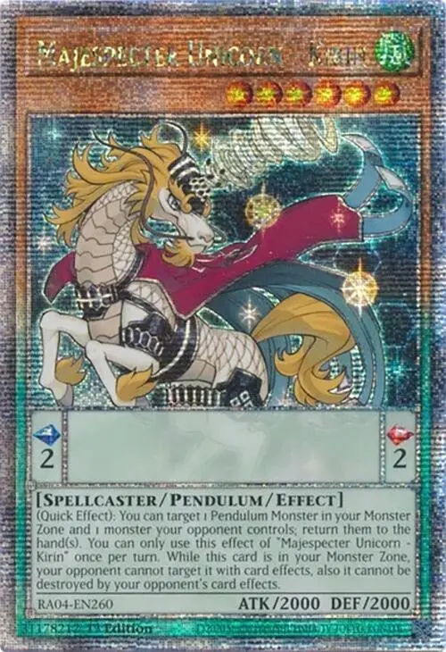 Majespecter Unicorn - Kirin [Ra04-En260] Quarter Century Secret Rare 1