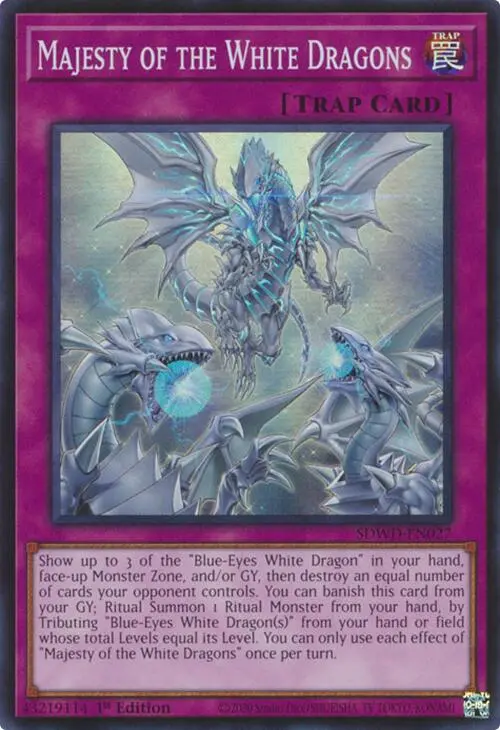 Majesty Of The White Dragons [Sdwd-En027] Super Rare 1