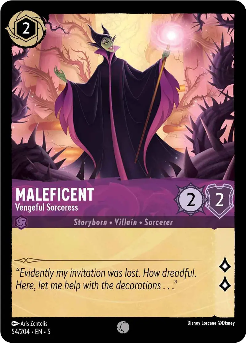 Maleficent - Vengeful Sorceress (54/204) [Shimmering Skies] 1