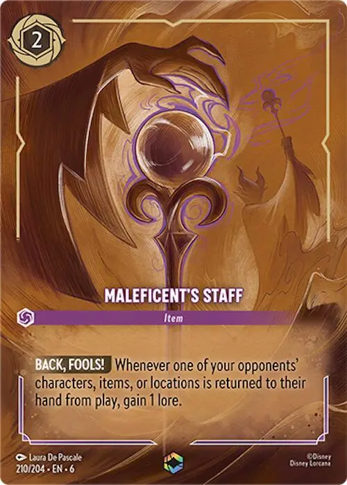 Maleficent's Staff (Enchanted) (210/204) [Azurite Sea] 1