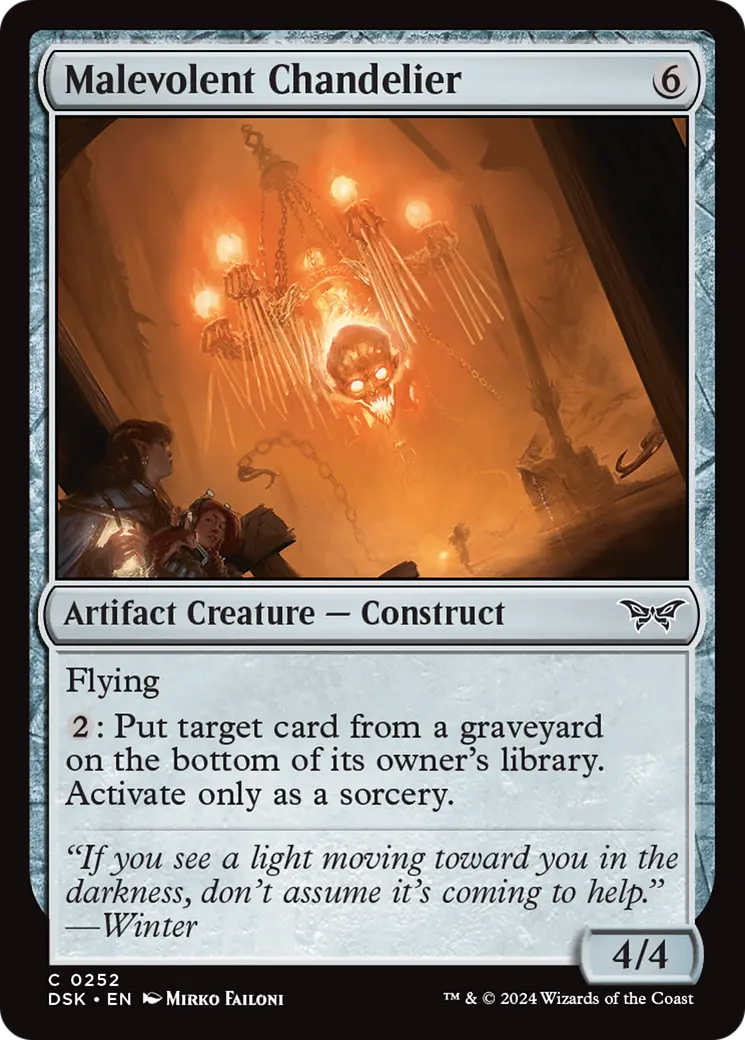 Malevolent Chandelier [Duskmourn: House Of Horror] 1