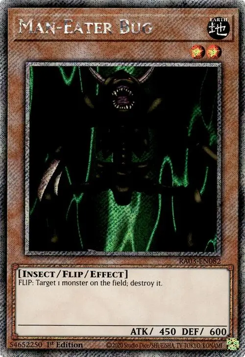 Man-Eater Bug (Platinum Secret Rare) [Ra03-En082] Platinum Secret Rare 1