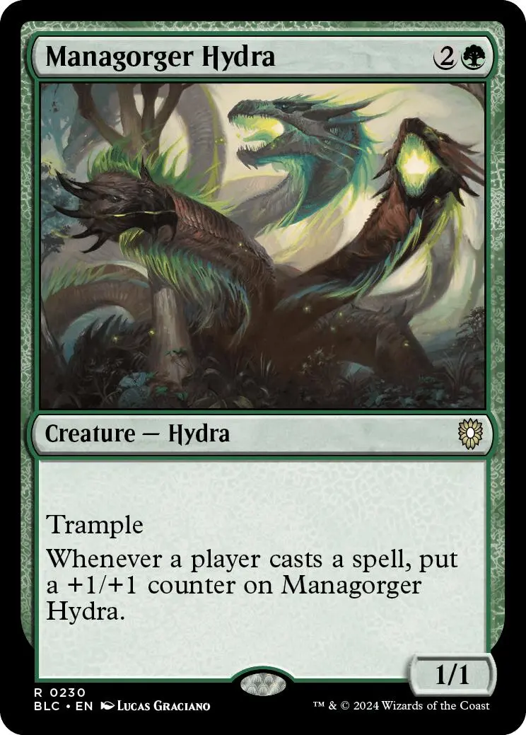 Managorger Hydra [Bloomburrow Commander] 1
