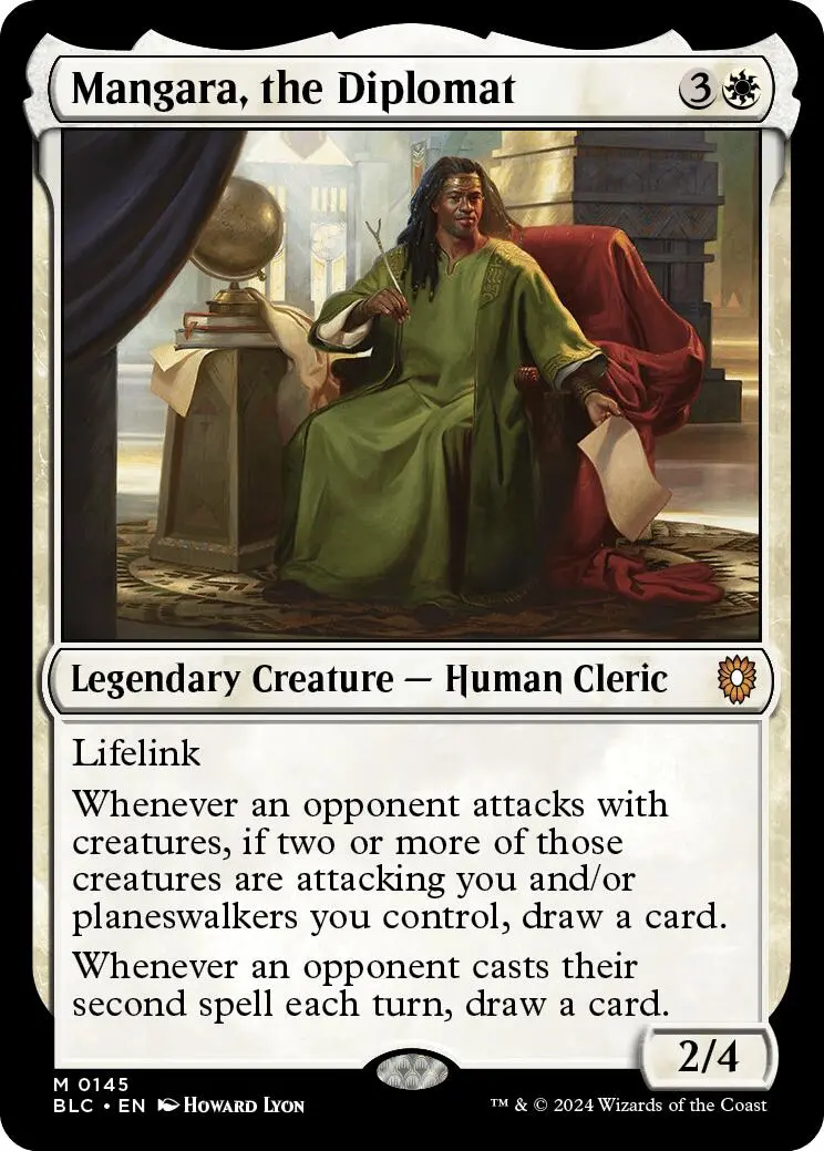 Mangara, The Diplomat [Bloomburrow Commander] 1