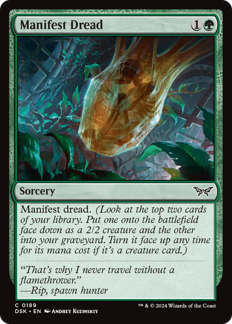Manifest Dread [Duskmourn: House Of Horror] 1