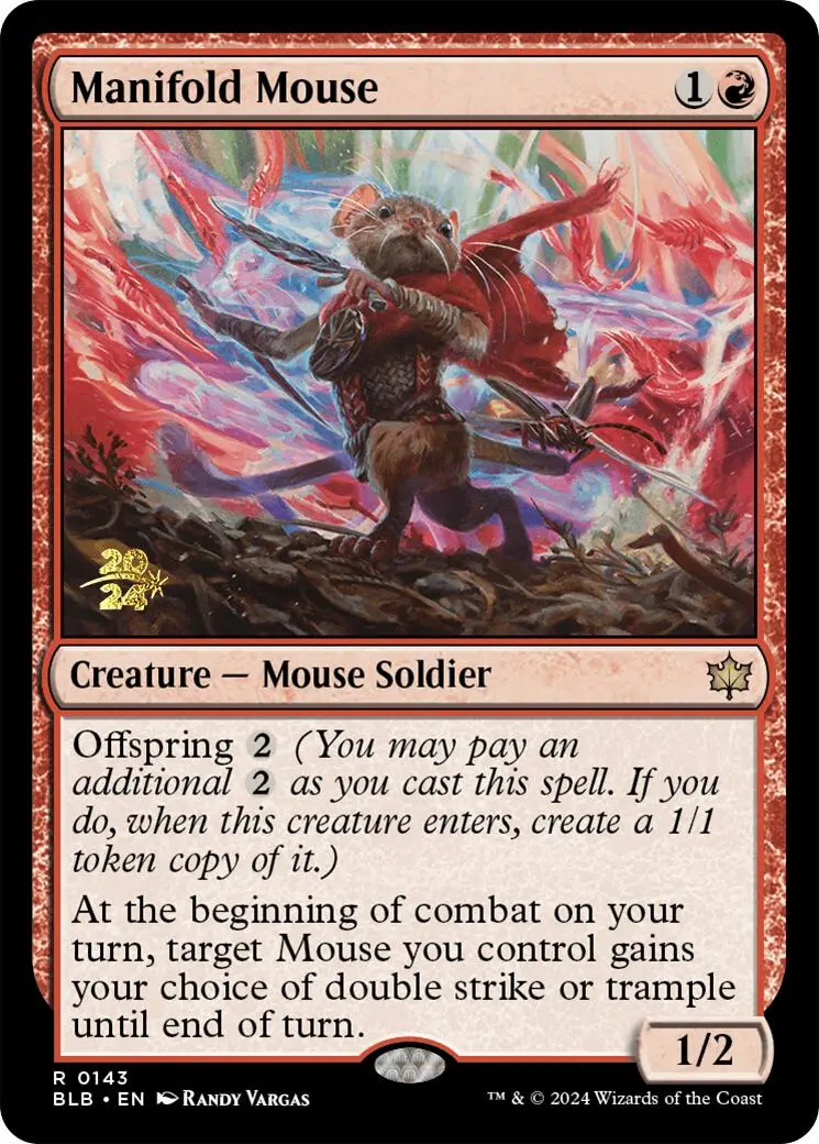 Manifold Mouse [Bloomburrow Prerelease Promos] 1