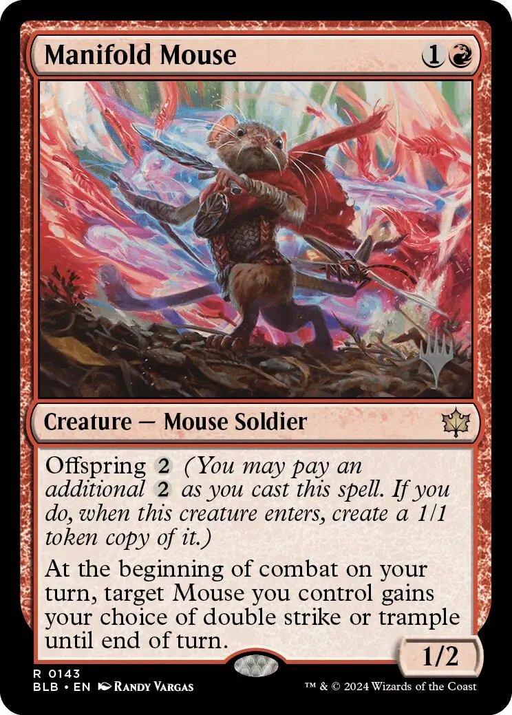 Manifold Mouse (Promo Pack) [Bloomburrow Promos] 1