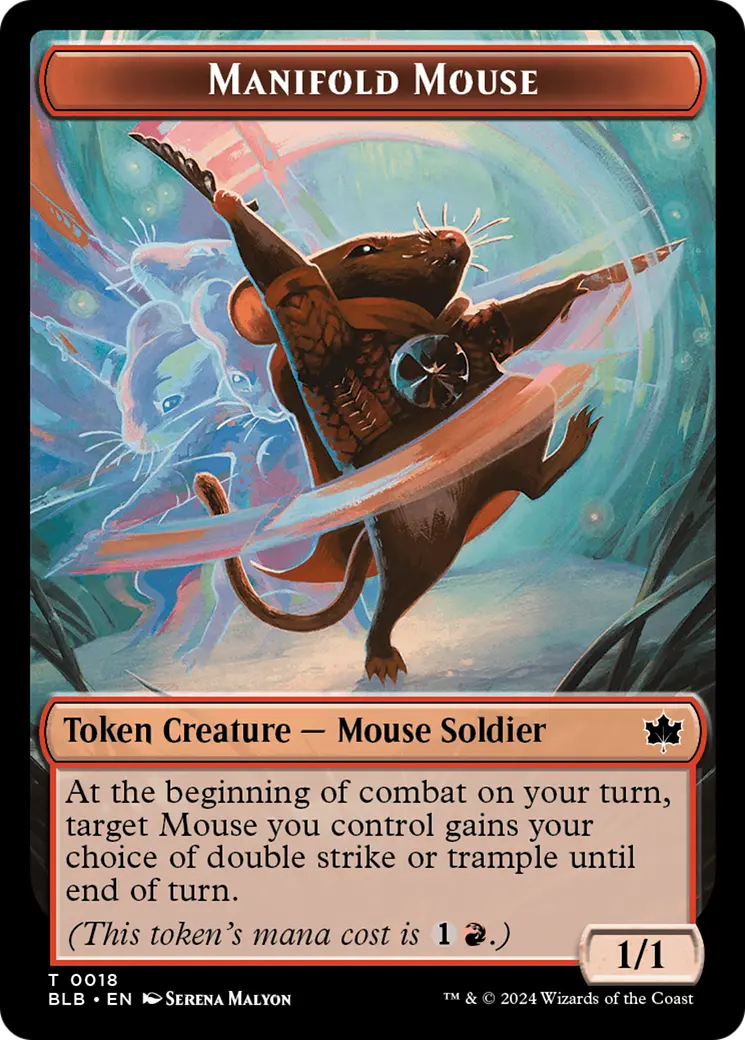 Manifold Mouse Token [Bloomburrow Tokens] 1