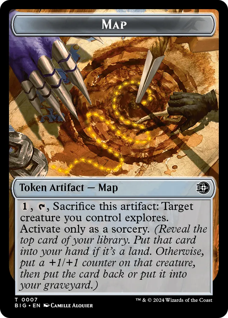 Map // Plot Double-Sided Token [Outlaws Of Thunder Junction: The Big Score Tokens] 1