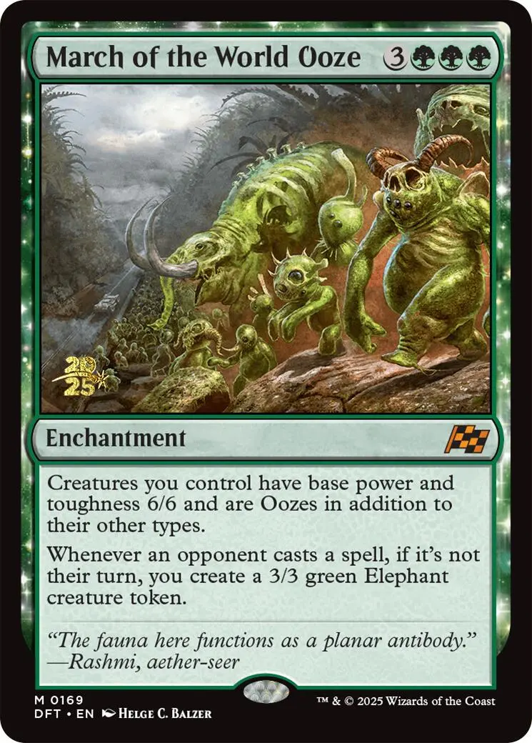 March Of The World Ooze [Aetherdrift Prerelease Promos] 1
