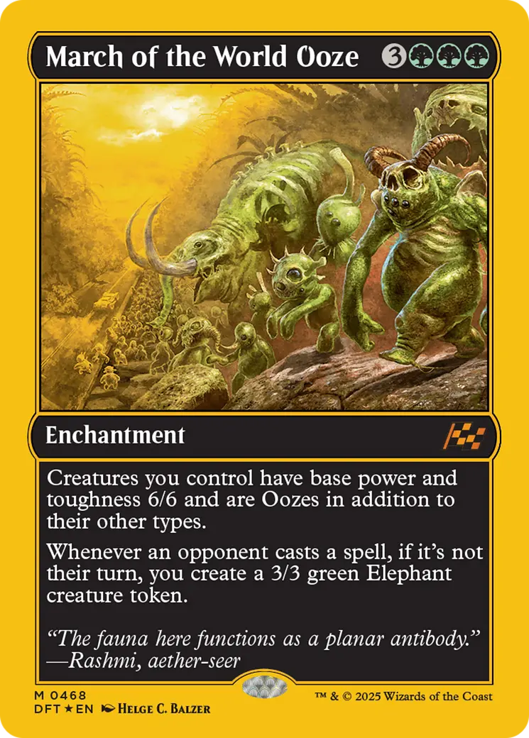 March Of The World Ooze (First-Place Foil) [Aetherdrift] 1