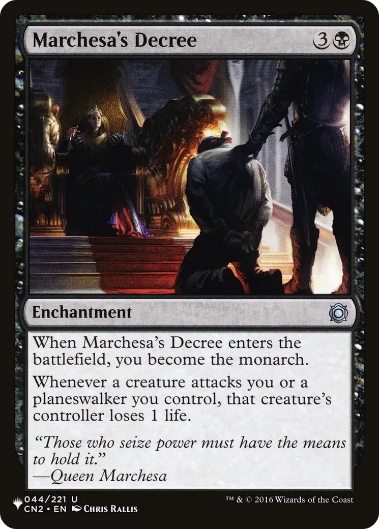 Marchesa's Decree [The List] 1
