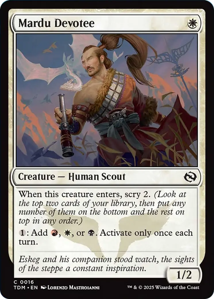 Mardu Devotee [Tarkir: Dragonstorm] 1