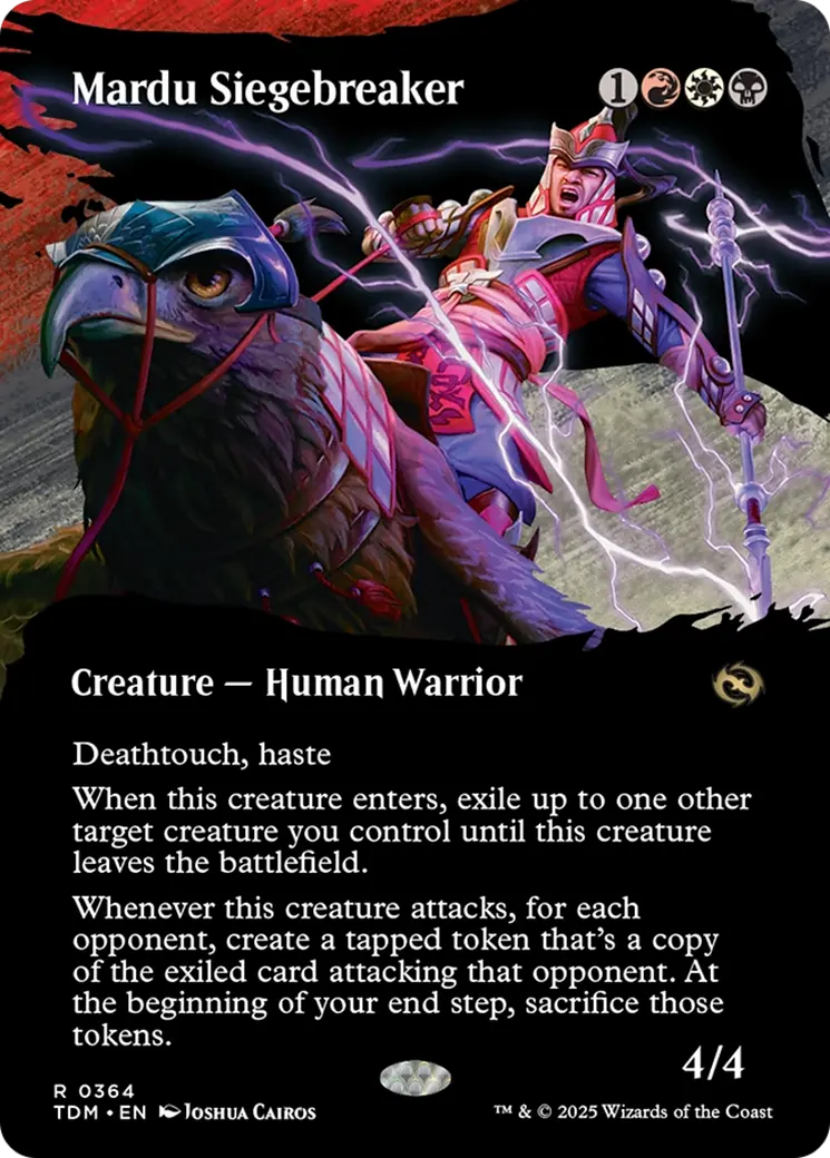 Mardu Siegebreaker (Borderless) [Tarkir: Dragonstorm] 1