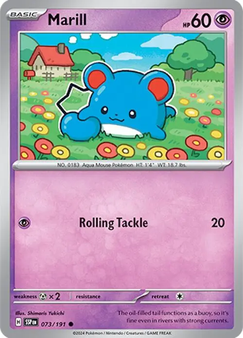 Marill (073/191) [Scarlet & Violet: Surging Sparks] 1