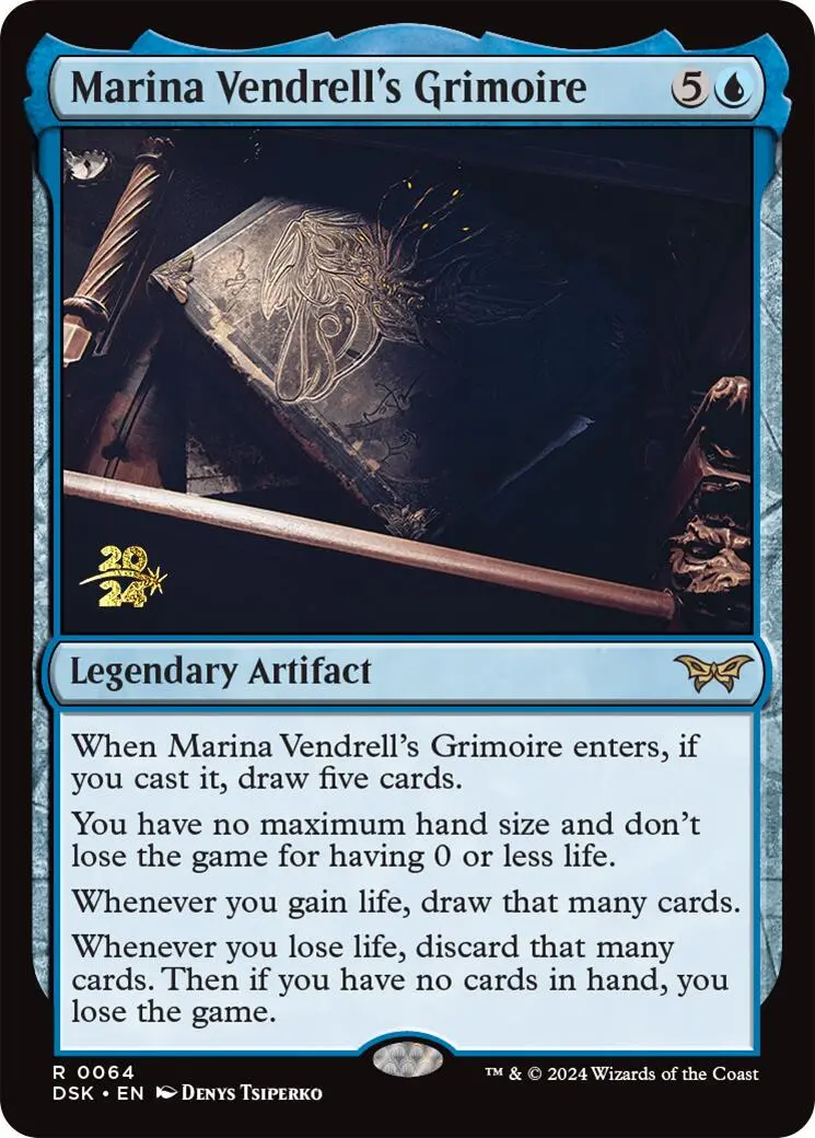 Marina Vendrell's Grimoire [Duskmourn: House Of Horror Prerelease Promos] 1