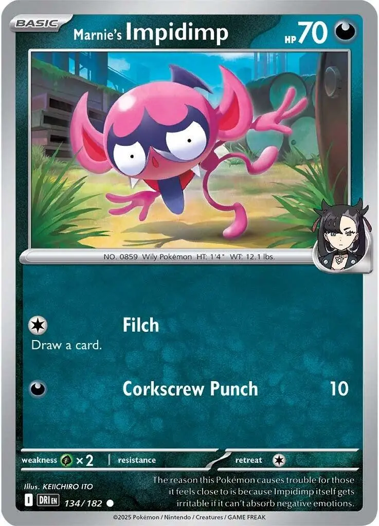 Marnie's Impidimp (134/182) [Scarlet & Violet: Destined Rivals] 1