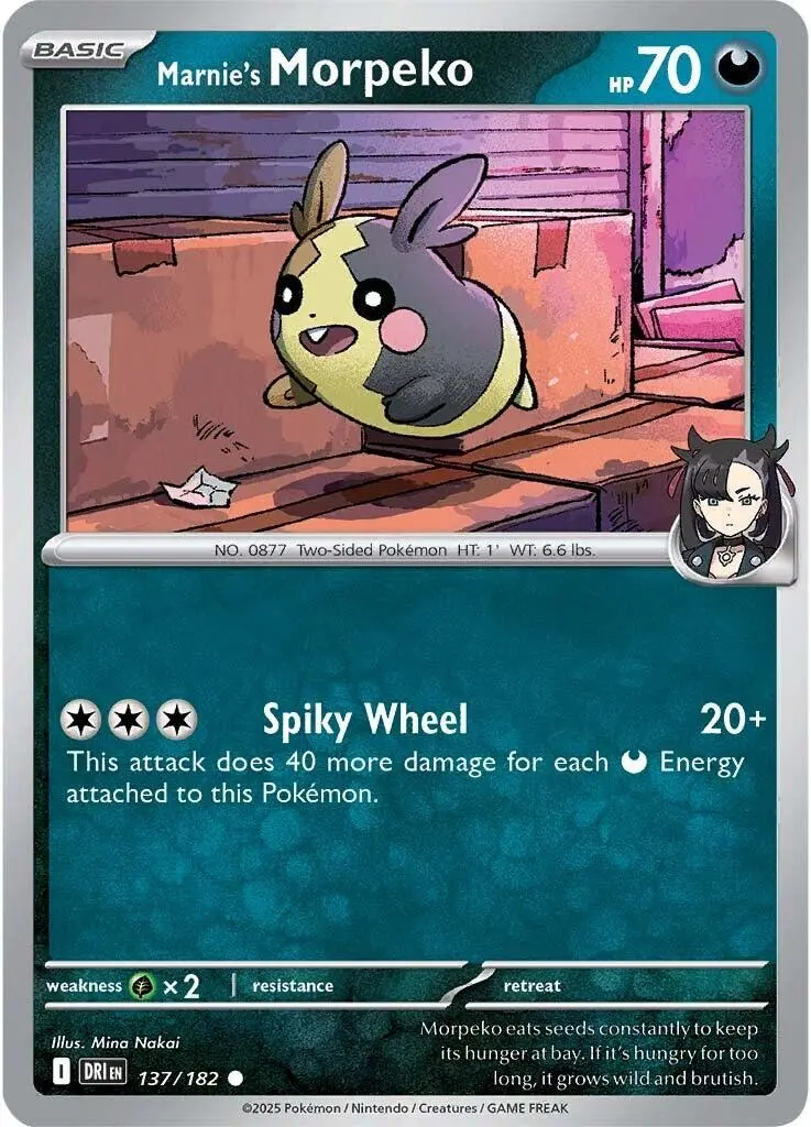 Marnie's Morpeko (137/182) [Scarlet & Violet: Destined Rivals] 1