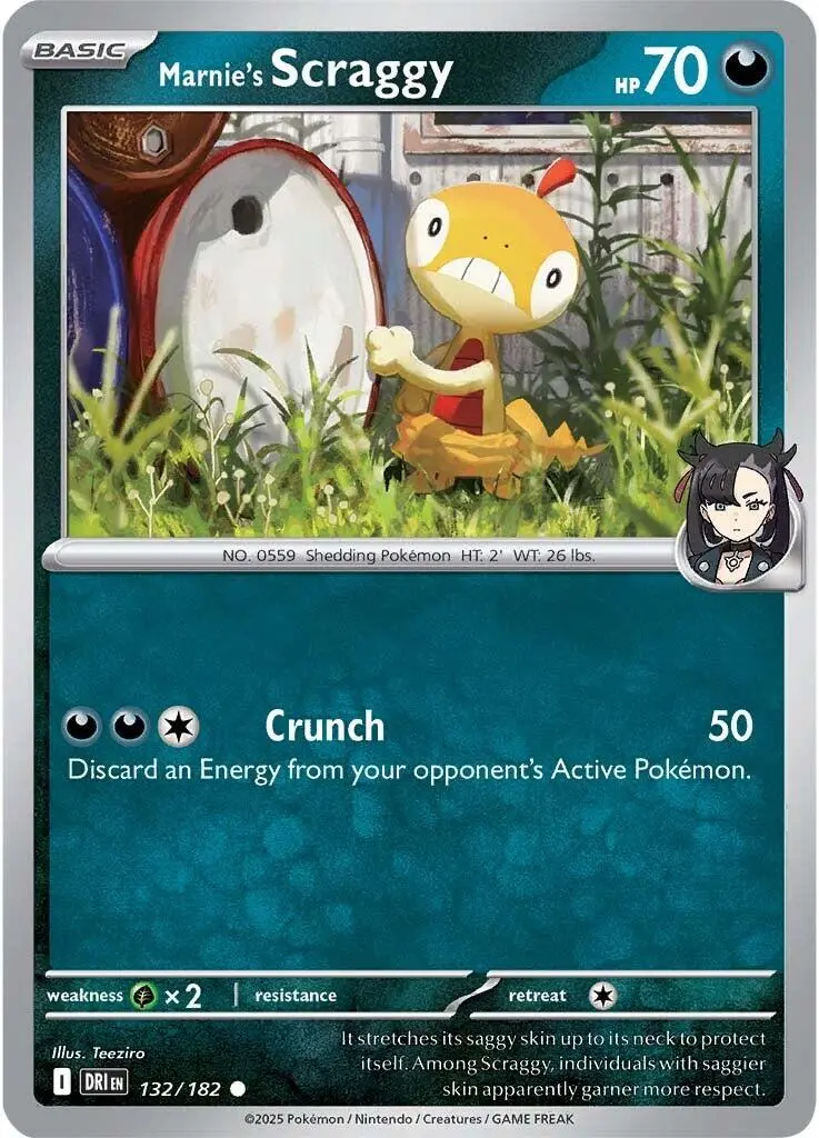 Marnie's Scraggy (132/182) [Scarlet & Violet: Destined Rivals] 1