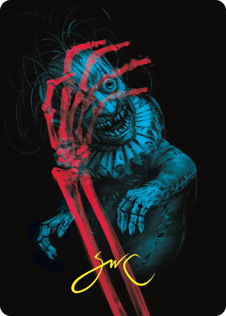 Marvin, Murderous Mimic Art Card (Gold-Stamped Signature) [Duskmourn: House Of Horror Art Series] 1