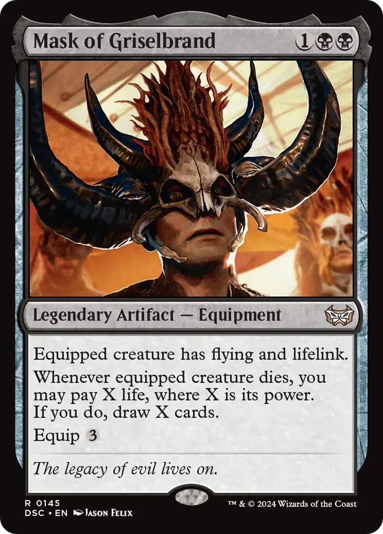 Mask Of Griselbrand [Duskmourn: House Of Horror Commander] 1