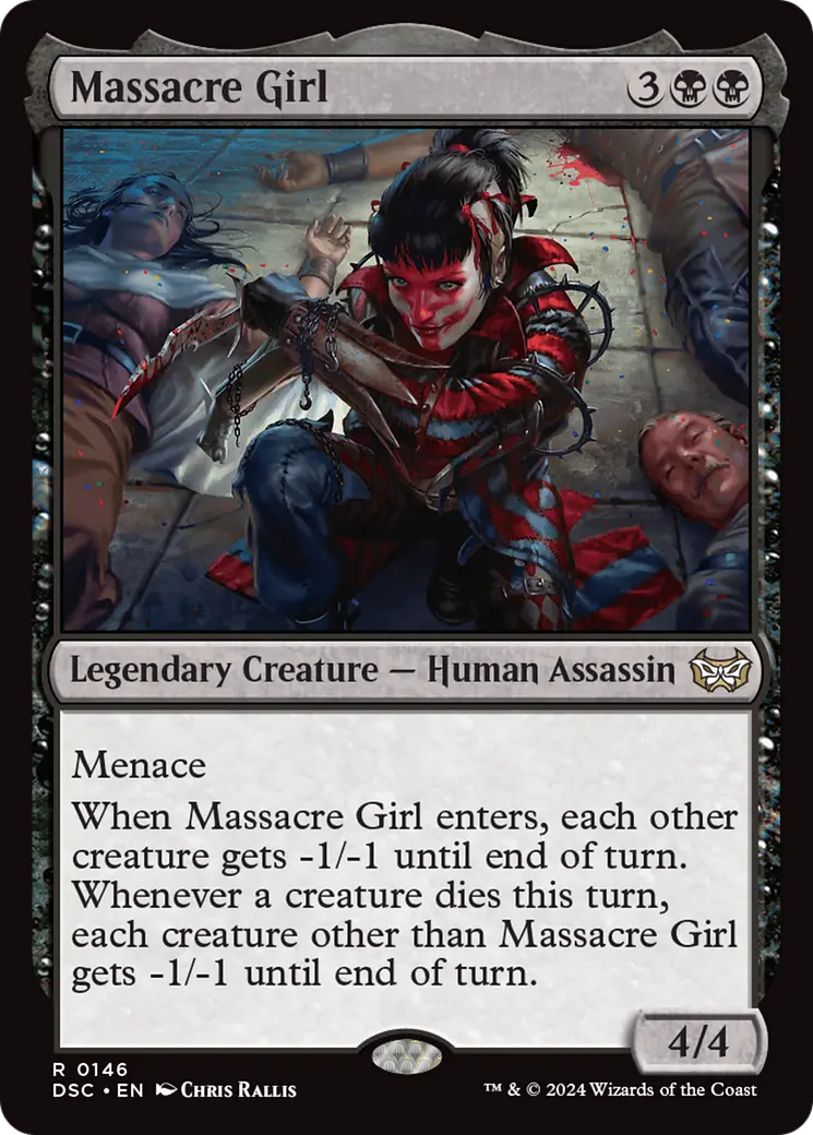 Massacre Girl [Duskmourn: House Of Horror Commander] 1