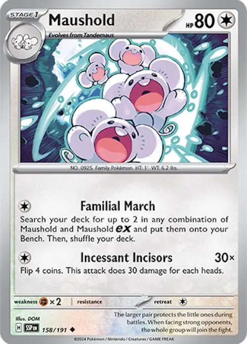 Maushold (158/191) [Scarlet & Violet: Surging Sparks] 1