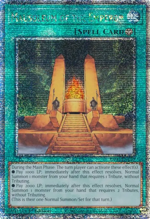 Mausoleum Of The Emperor (Quarter Century Secret Rare) [Ra03-En167] Quarter Century Secret Rare 1