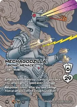 Mechagodzilla, Bionic Menace - Alternate Art - Foil 1