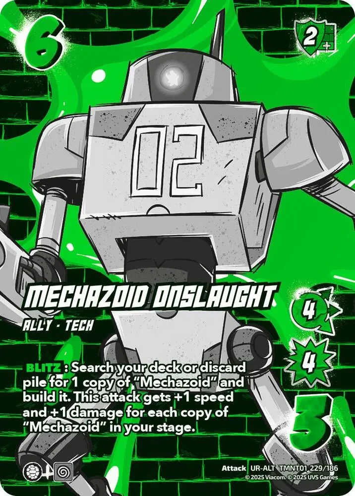Mechazoid Onslaught (Alternate Art) - Teenage Mutant Ninja Turtles (Tmnt) 1