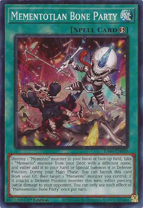 Mementotlan Bone Party [Ra04-En099] Super Rare 1
