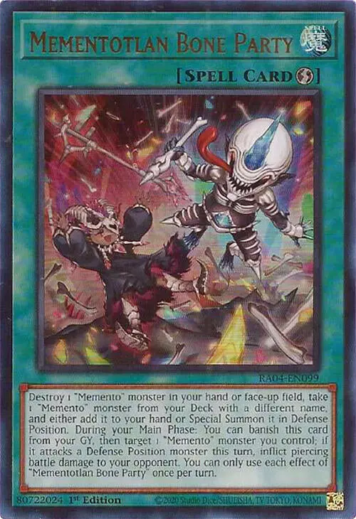 Mementotlan Bone Party [Ra04-En099] Ultra Rare 1