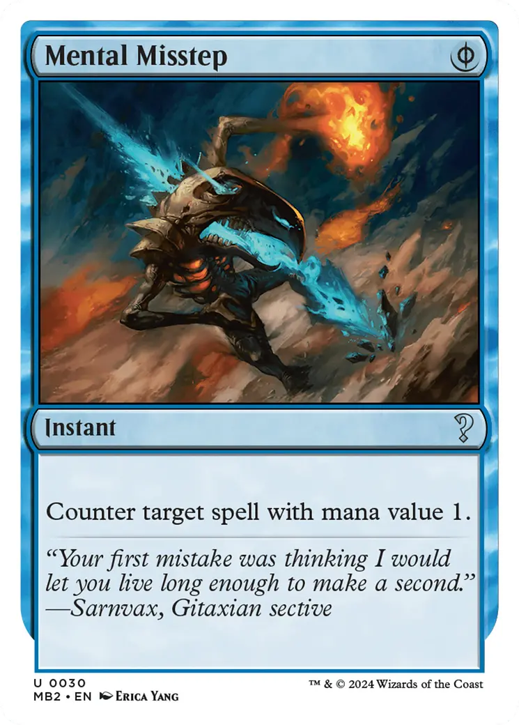 Mental Misstep (White Border) [Mystery Booster 2] 1