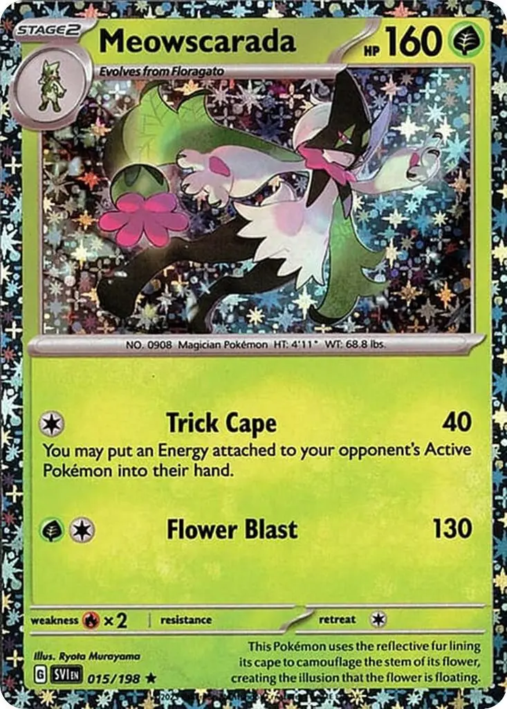 Meowscarada (015/198) (Sparkle Holo) [Miscellaneous Cards] 1