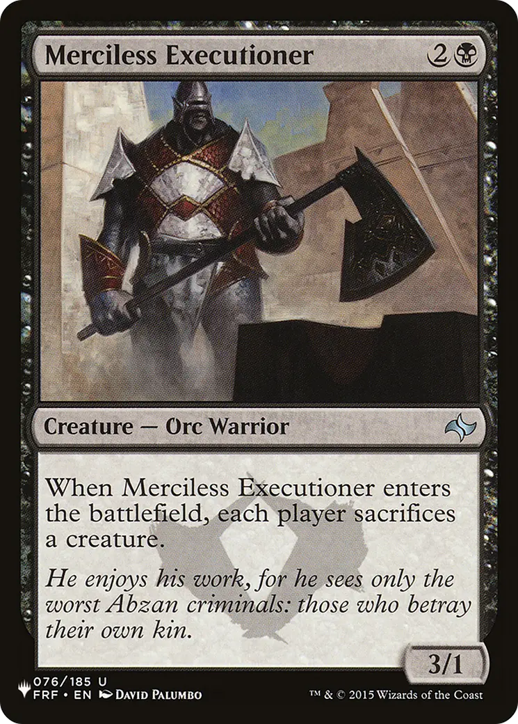 Merciless Executioner [The List] 1