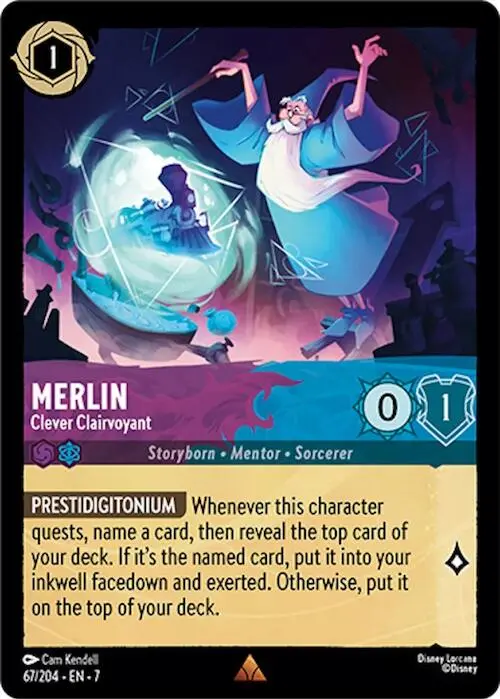 Merlin - Clever Clairvoyant (67/204) [Archazia's Island] 1
