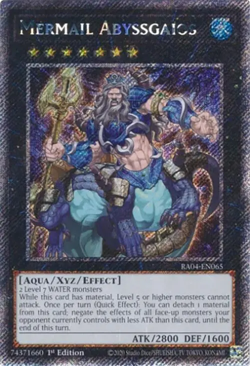 Mermail Abyssgaios [Ra04-En065] Platinum Secret Rare 1