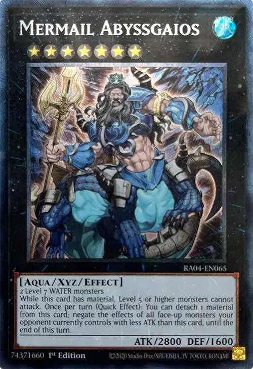 Mermail Abyssgaios [Ra04-En065] Prismatic Collector's Rare 1