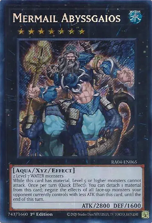 Mermail Abyssgaios [Ra04-En065] Secret Rare 1