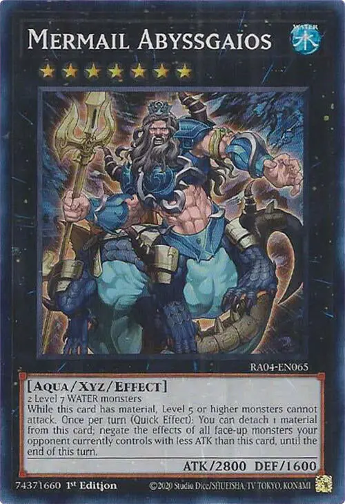 Mermail Abyssgaios [Ra04-En065] Super Rare 1