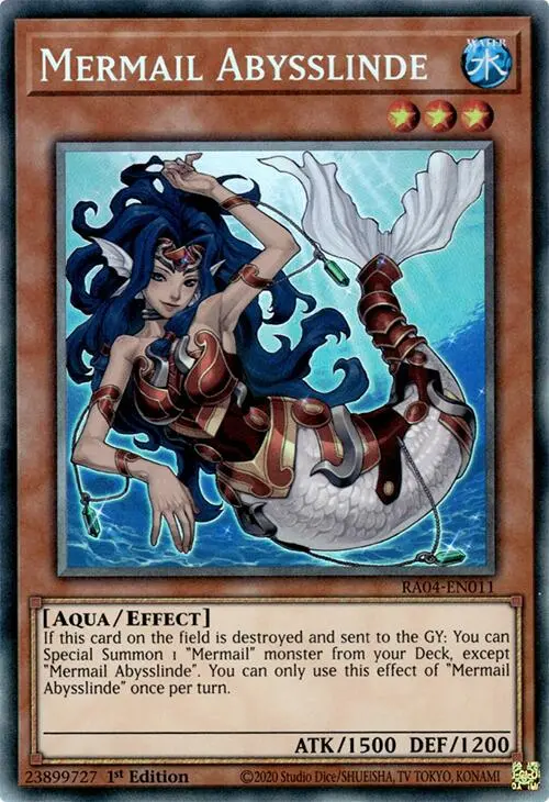 Mermail Abysslinde [Ra04-En011] Prismatic Collector's Rare 1