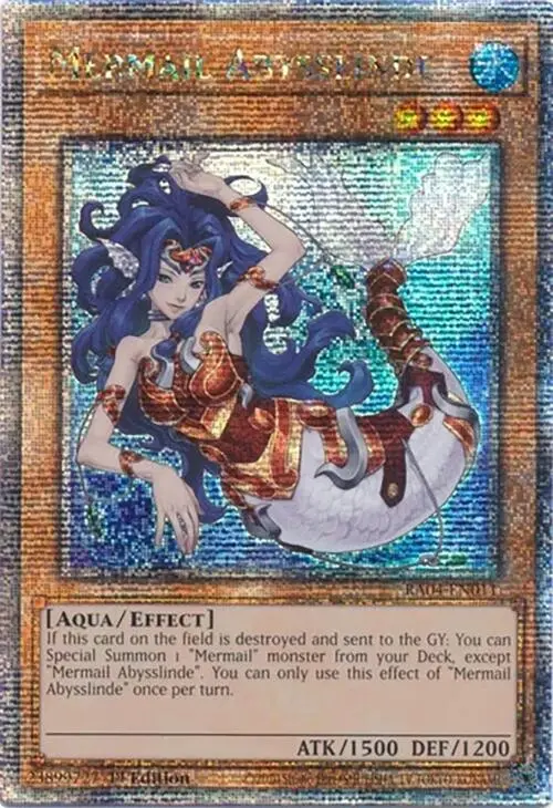 Mermail Abysslinde [Ra04-En011] Quarter Century Secret Rare 1