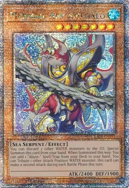 Mermail Abyssmegalo [Ra04-En191] Quarter Century Secret Rare 1