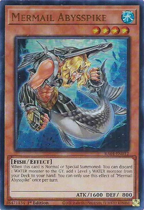 Mermail Abysspike [Ra04-En012] Ultra Rare 1