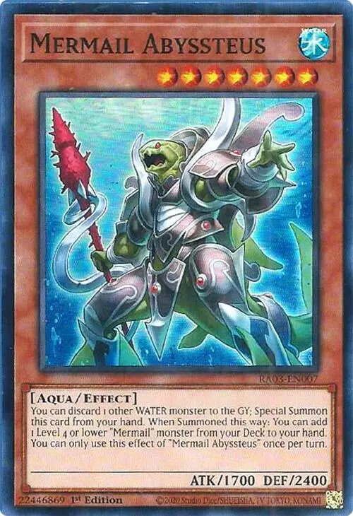 Mermail Abyssteus [Ra03-En007] Super Rare 1