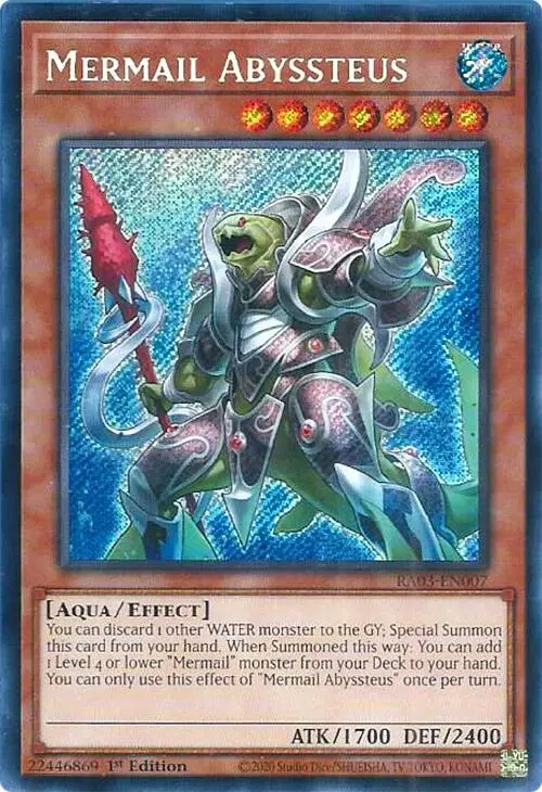 Mermail Abyssteus (Secret Rare) [Ra03-En007] Secret Rare 1
